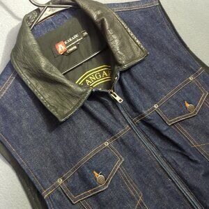 Kakadu Traders Australia Vest Men's 2XL Blue Denim Conceal Carry C11MV03